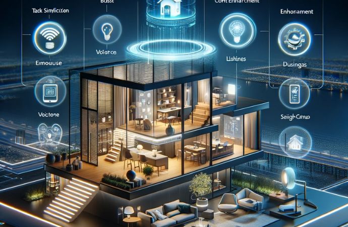 futuristic home demonstrating innovative home and business automation